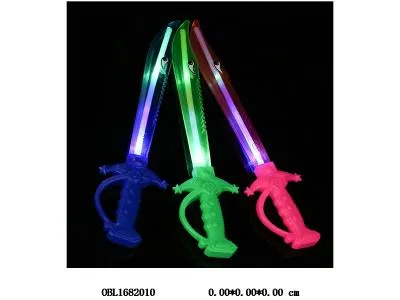 电动剑带灯光声音 3*AG13包电 3色混装_OBL1682010