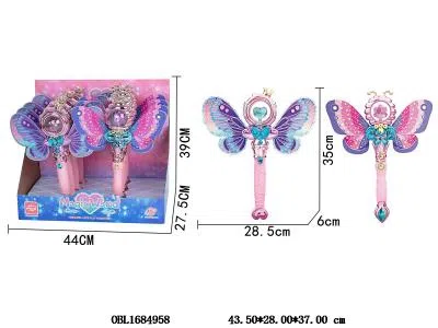 魔法棒带灯光音乐 3*AAA不包电 8支装一展示盒 2款混装_OBL1684958