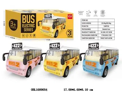 电动万向校巴带灯光音乐 2*AA不包电 3色混装_OBL1689054