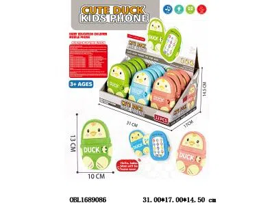 儿童故事手机带音乐 2*AAA不包电 3色混装 12只装1展示盒_OBL1689086