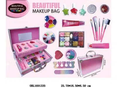 儿童化妆品套装 双层手提箱_OBL1691335