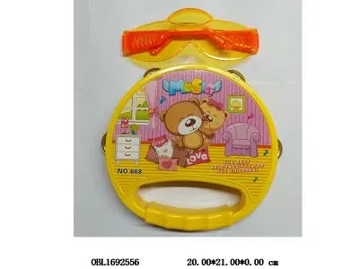 卡通铃鼓配眼镜 4款混装_OBL1692556