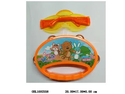 卡通铃鼓配眼镜 6款混装_OBL1692558