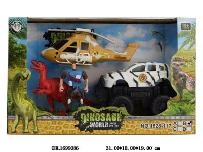 滑行飞机/吉普车配恐龙 军人_OBL1699386