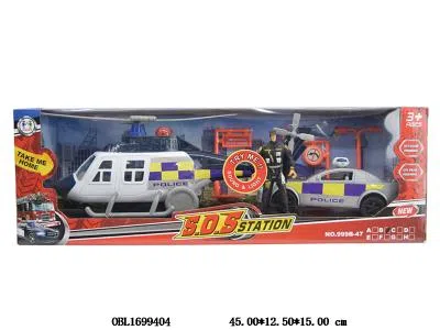 警察套装 滑行飞机带灯光声音 2粒AG13包电 滑行跑车_OBL1699404