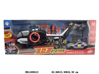 警察套装 滑行阿奇飞机带灯光声音 2*AG13包电 滑行摩托/跑车_OBL1699413