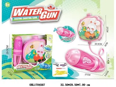 电动背包水枪配USB线 3.7V锂电池包电 粉色_OBL1704567