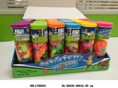 80只装混色水气球 24筒装1展示盒_OBL1708594