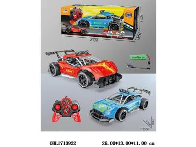 遥控跑车 配USB线 车身3.7V锂电池包电 遥控器2*AA不包电 27频率 2色混装_OBL1713922