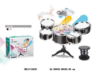 震动爵士鼓套装带灯光音乐 带椅子 3*AA不包电_OBL1715635