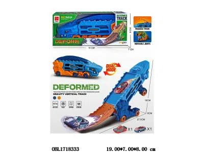 惯性变形鲨鱼收纳轨道车套装 1辆惯性金属车_OBL1718333