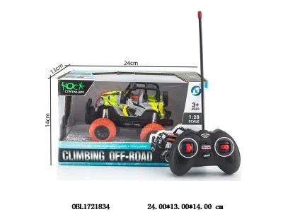 四通遥控攀爬车带灯光  车身3*AA不包电 遥控器2*AA不包电 27频率_OBL1721834