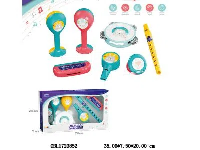 乐器组合套装 铃鼓 响锤 笛子 口哨 口琴_OBL1723852