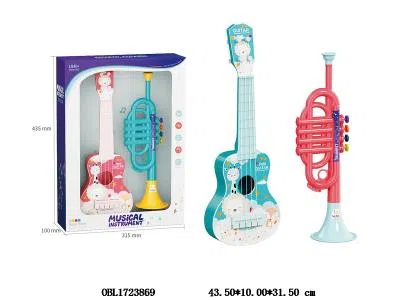 乐器组合 尤克里里 喇叭_OBL1723869