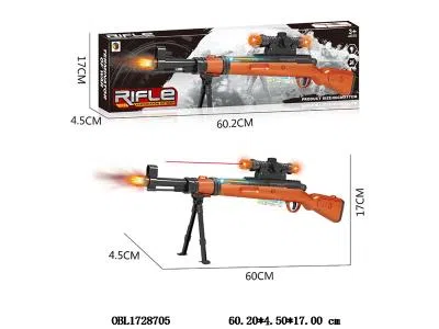 电动枪带灯光声音 红外线 3*AA不包电_OBL1728705
