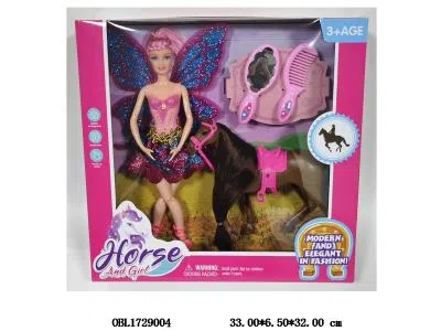 饰品马套装 配1身11.5寸实身芭芘 主体衣服一款一色_OBL1729004