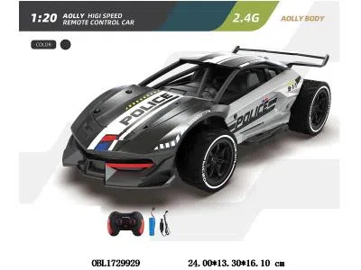 1:20遥控合金高速警车 配USB线 车身3.7V锂电池包电 遥控器2AA不包电 2.4G频率_OBL1729929