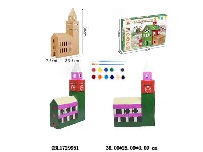 DIY立体模型彩绘屋套装_OBL1729951