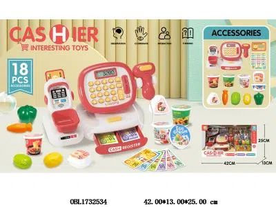 收银机套装带灯光声音 计算器 2*AA不包电_OBL1732534