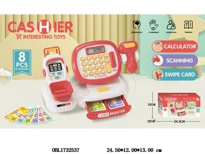 收银机套装带灯光声音 计算器 2*AA不包电_OBL1732537