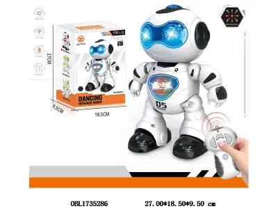 红外线遥控机器人带灯光音乐 主体3*AA不包电 遥控器2*AA不包电_OBL1735286