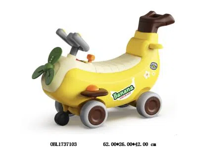 儿童滑行香蕉飞机车带音乐 3*AA不包电_OBL1737103