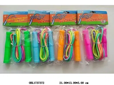 棉胶彩虹绳跳绳 4色混装_OBL1737372