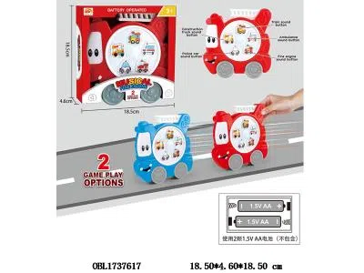 滑行消防车带灯光音乐 2*AA不包电 红色/蓝色_OBL1737617
