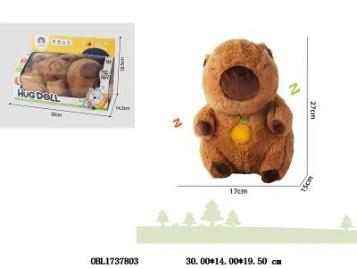 毛绒安抚呼吸卡皮巴拉带灯光音乐 3*AAA不包电_OBL1737803