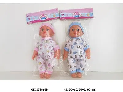 12寸搪胶身公仔带IC 3*AG13包电 主体衣服1款1色 2色混装_OBL1738168