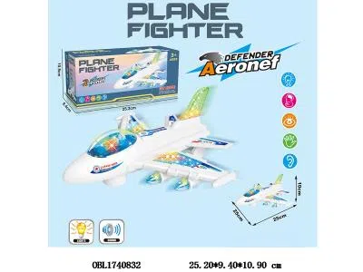 电动万向飞机带灯光音乐 3*AA不包电_OBL1740832