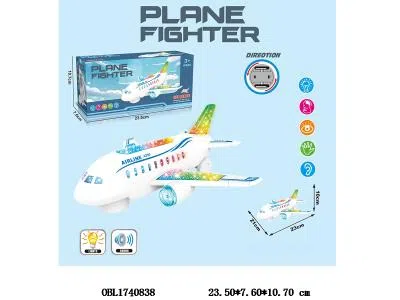 电动万向飞机带灯光音乐 3*AA不包电_OBL1740838