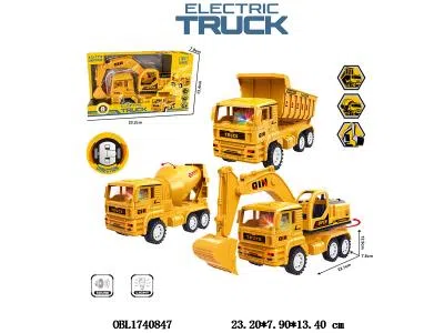 电动万向工程车带灯光音乐 3*AA不包电_OBL1740847