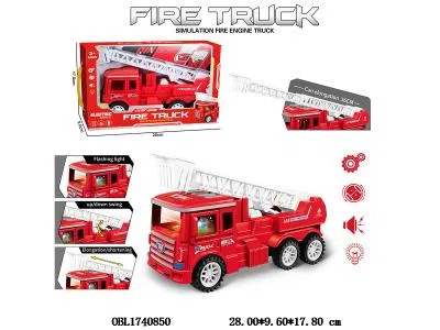 电动万向消防车带灯光音乐 3*AA不包电_OBL1740850