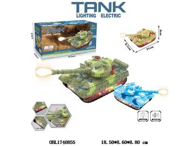 电动万向坦克带灯光音乐 3*AA不包电 3色混装_OBL1740855