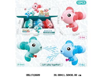 小水枪 3色混装 12只装1展示盒 180毫升_OBL1743609