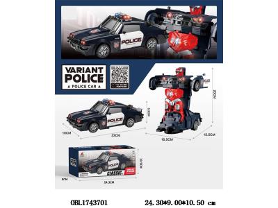 电动变形特警车带灯光 3*AA不包电_OBL1743701