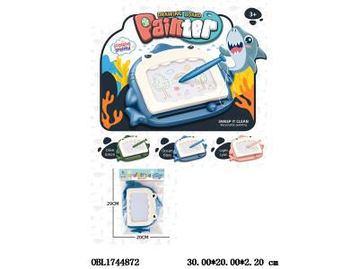 鲨鱼/萌宠绘画板 3色混装_OBL1744872