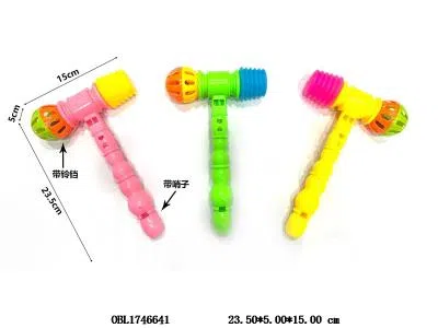 响锤带哨子 铃铛 3色混装 网袋加吊卡_OBL1746641