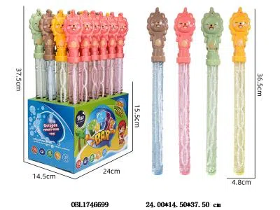 狮子泡泡棒 110ml 24支装一展示盒 4色混装_OBL1746699