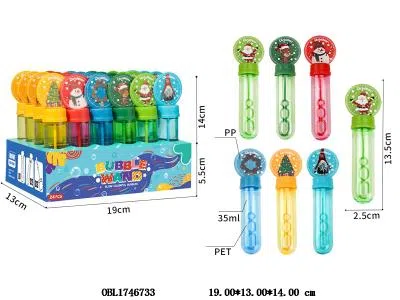 圣诞泡泡棒 35ml 24支装一展示盒 6款6色混装_OBL1746733