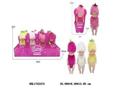 4.5寸实身芭芘 主体衣服1款1色 4款混装 12小板装1展示盒_OBL1752473