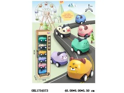 6只装回力卡通动物车 6款混装_OBL1754573