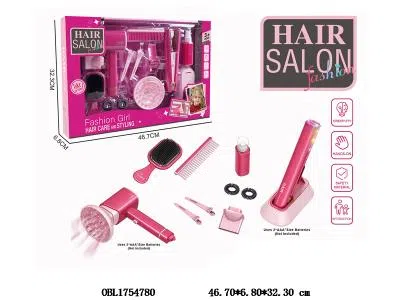 美发套装 吹筒带灯光出风功能 直发棒带灯光声音 总5*AAA不包电_OBL1754780