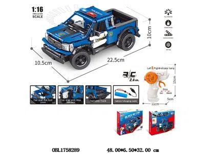 益智积木 遥控车 配USB线 车身3.7V锂电池包电 遥控器2*AA不包电 2.4G频率 403PCS_OBL1758289