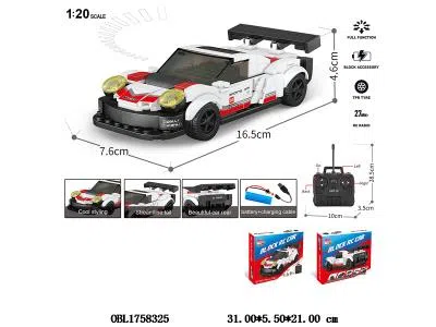 益智积木 遥控车 配USB线 车身3.7V锂电池包电 遥控器2*AA不包电 27频率 178PCS_OBL1758325