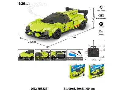 益智积木 遥控车 配USB线 车身3.7V锂电池包电 遥控器2*AA不包电 27频率 178PCS_OBL1758326