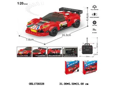 益智积木 遥控车 车身3*AA不包电 遥控器2*AA不包电 27频率 181PCS_OBL1758328