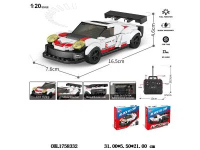 益智积木 遥控车 车身3*AA不包电 遥控器2*AA不包电 27频率 178PCS_OBL1758332