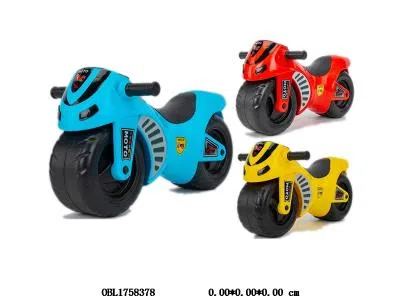 儿童滑行摩托童车/助步车带灯光音乐  2*AA不包电 3色混装_OBL1758378